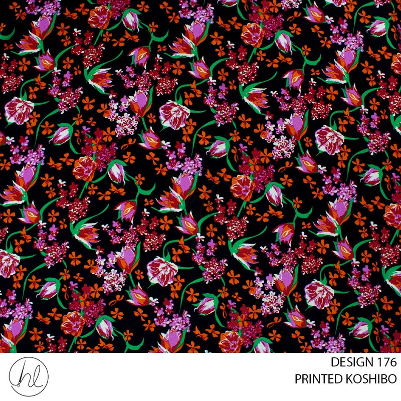 PRINTED KOSHIBO 51 BLACK DESIGN 176 150CM