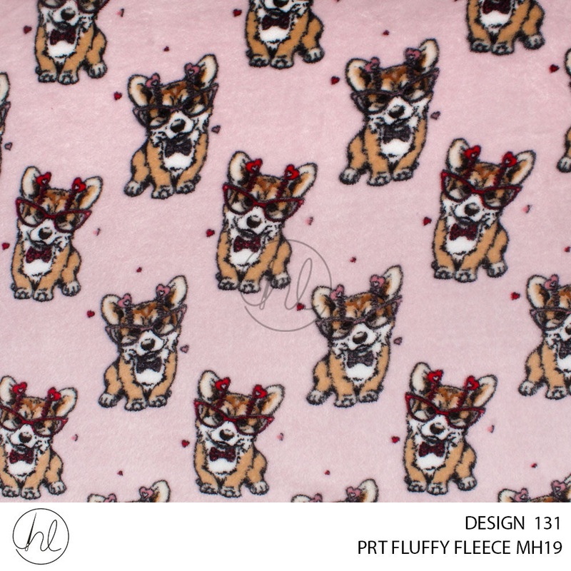 PRINTED MONGOLIAN FLEECE DESIGN 131 150CM PER M53