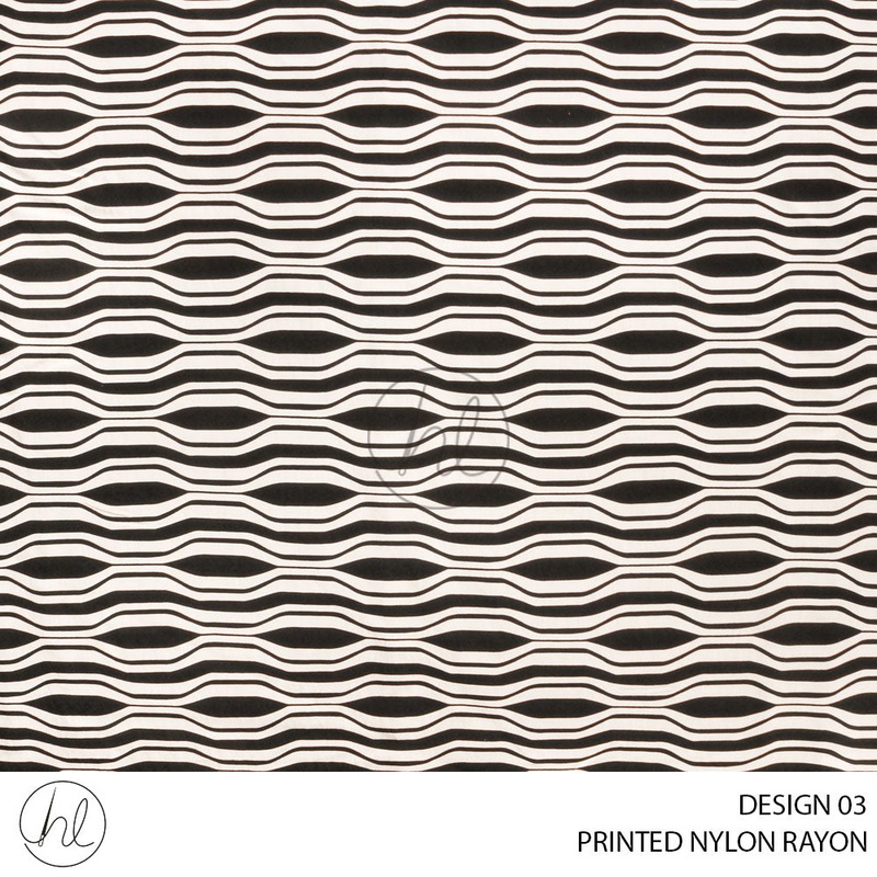 PRINTED NYLON RAYON 781 IVORY 150CM PER M