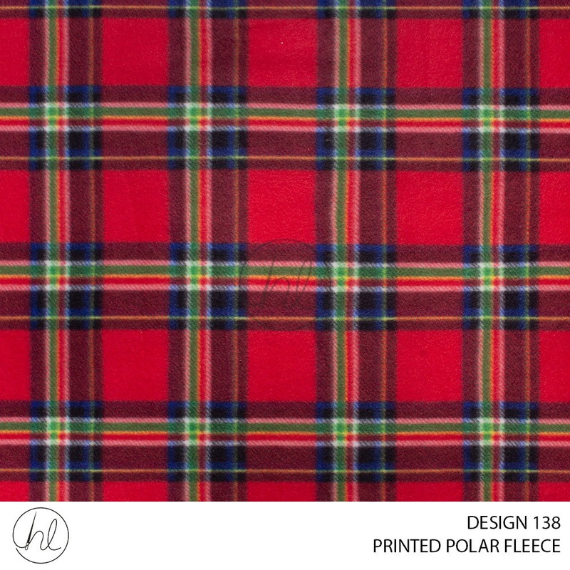 PRINTED POLAR FLEECE 53 RED 150CM PER M