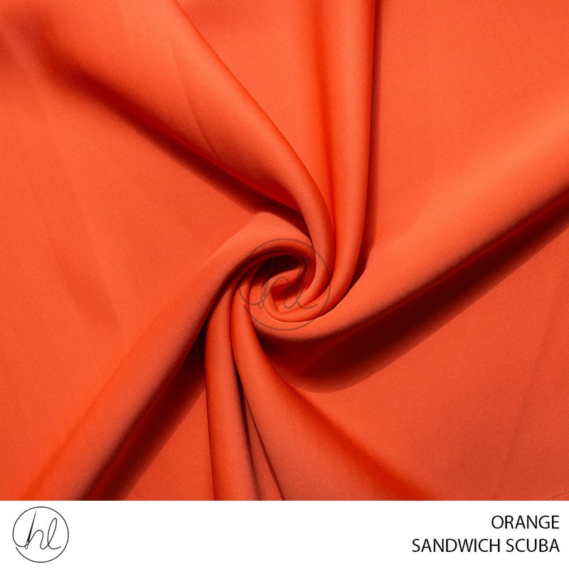 SCUBA SANDWICH 781 ORANGE 150CM PER M