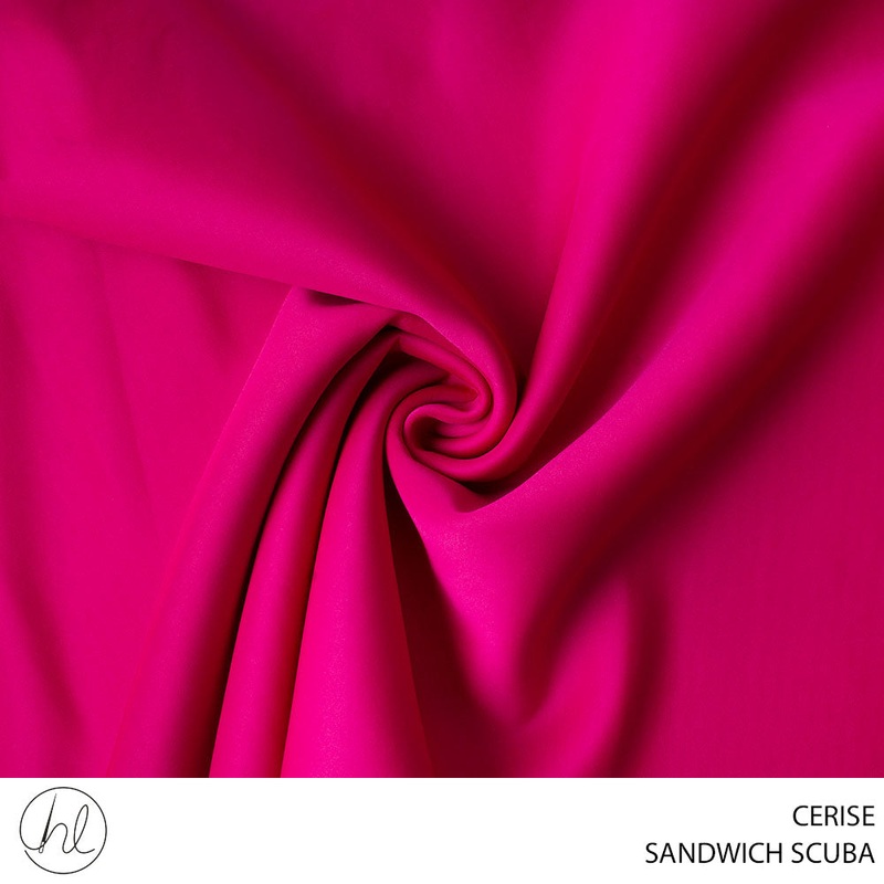 SCUBA SANDWICH FABRIC CERISE ROLL 001 1