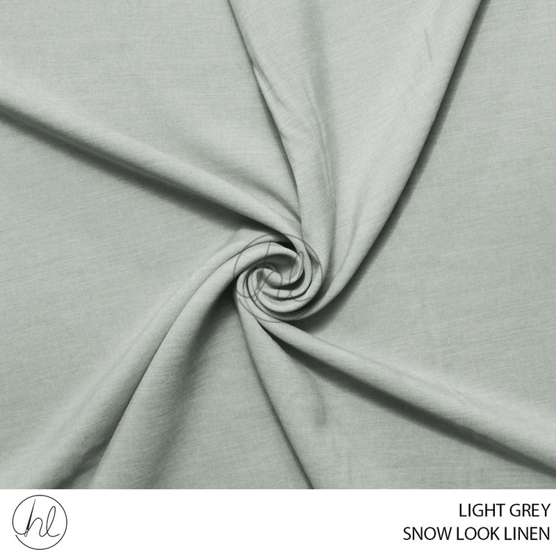 SNOW LOOK LINEN 55 LIGHT GREY 150CM PER M