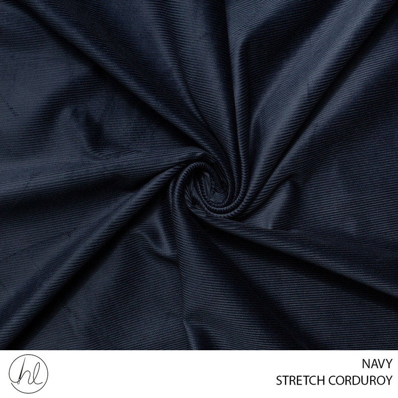 STRETCH CORDUROY 51 NAVY 150CM PER M
