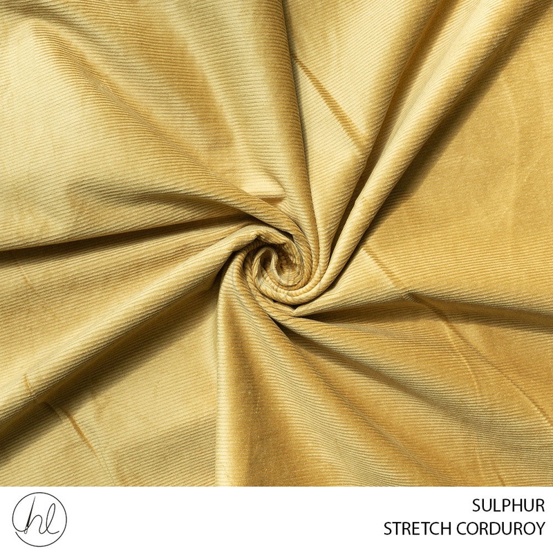 STRETCH CORDUROY 51 SULPHUR 150CM PER M