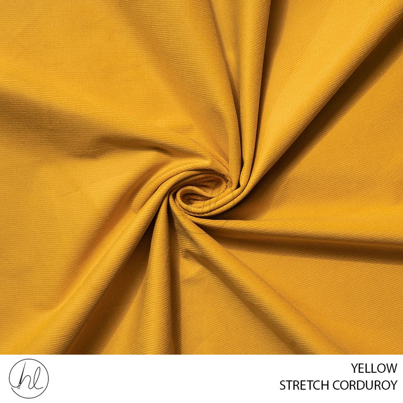 STRETCH CORDUROY 51 YELLOW 150CM PER M