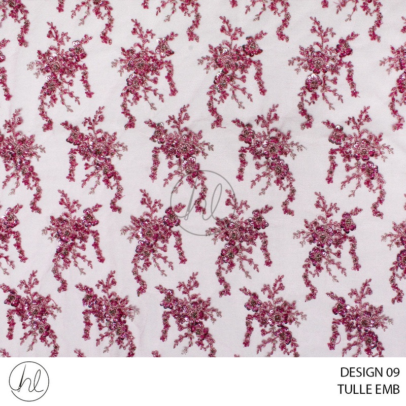 TULLE EMB 477 PER M DESIGN 09 PINK COLLECTION 05