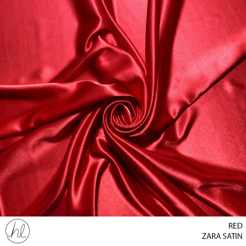 ZARA SATIN PLAIN FABRIC RED ROLL 001 1