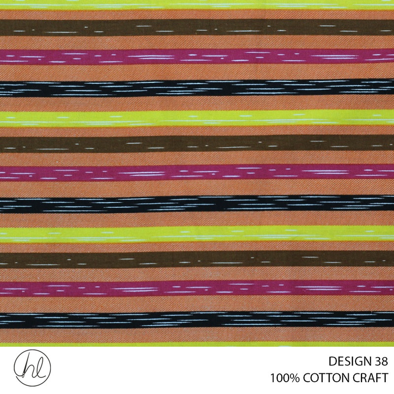 100% COTTON CRAFTS DESIGN 38 150CM WIDE PER M
