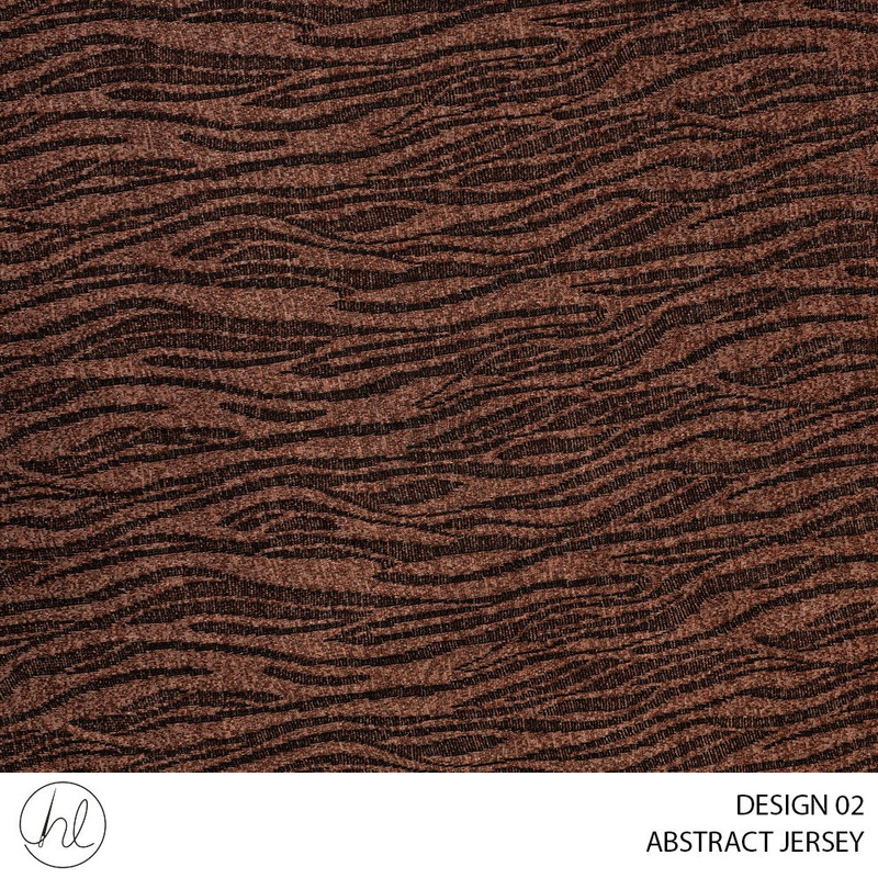 ABSTRACT JERSEY 51 CHERRY MAHOGANY 150CM PER M