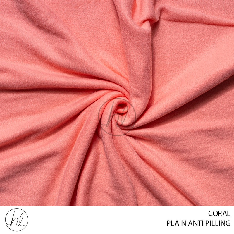 ANTI PILLING PLAIN 150CM CORAL ROLL 001 PIECE
