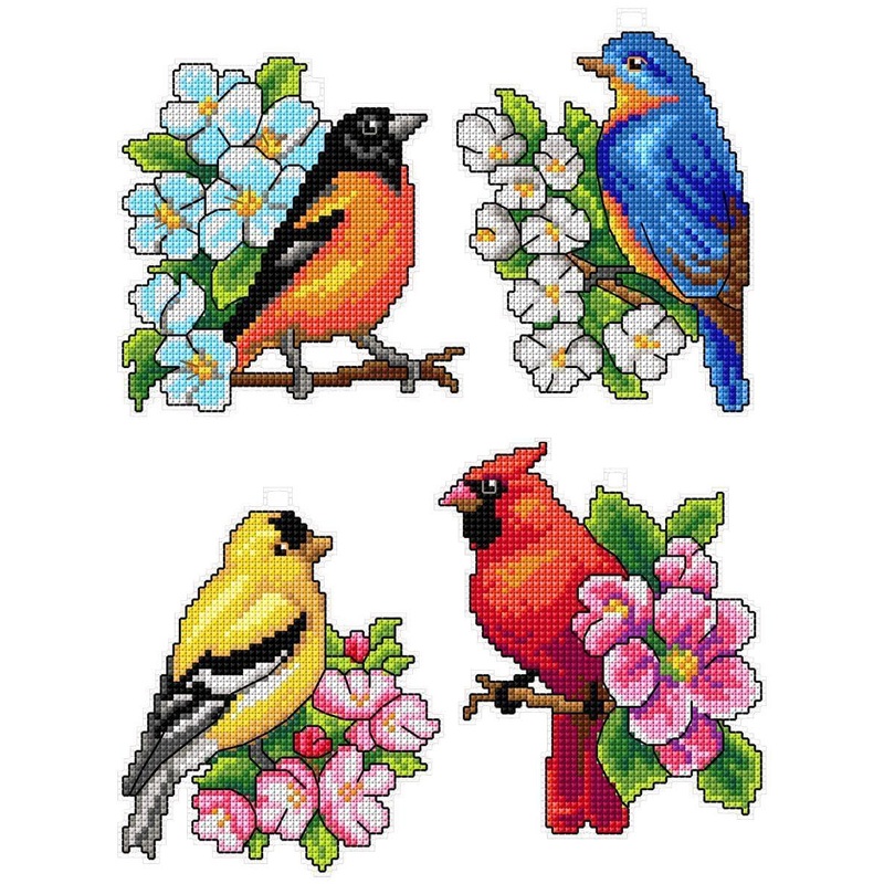 "Birds" 118CS Counted Cross-Stitch Kit