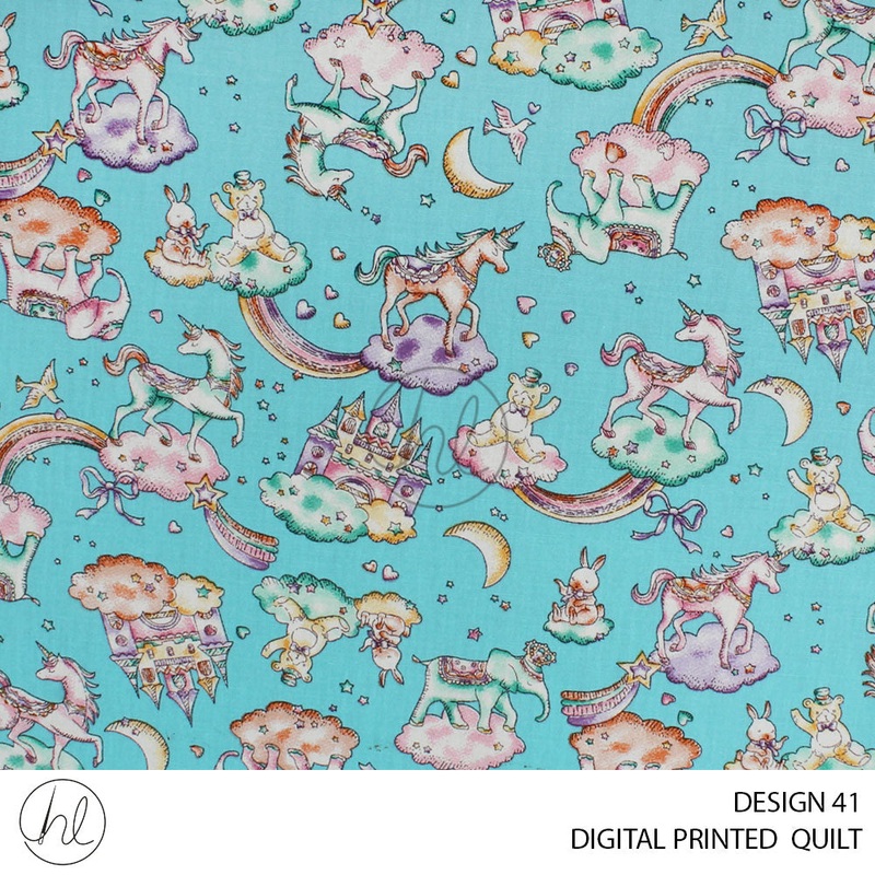 DIGITAL PRINTED QUILT PER M DESIGN 41 SKY 110CM WIDE