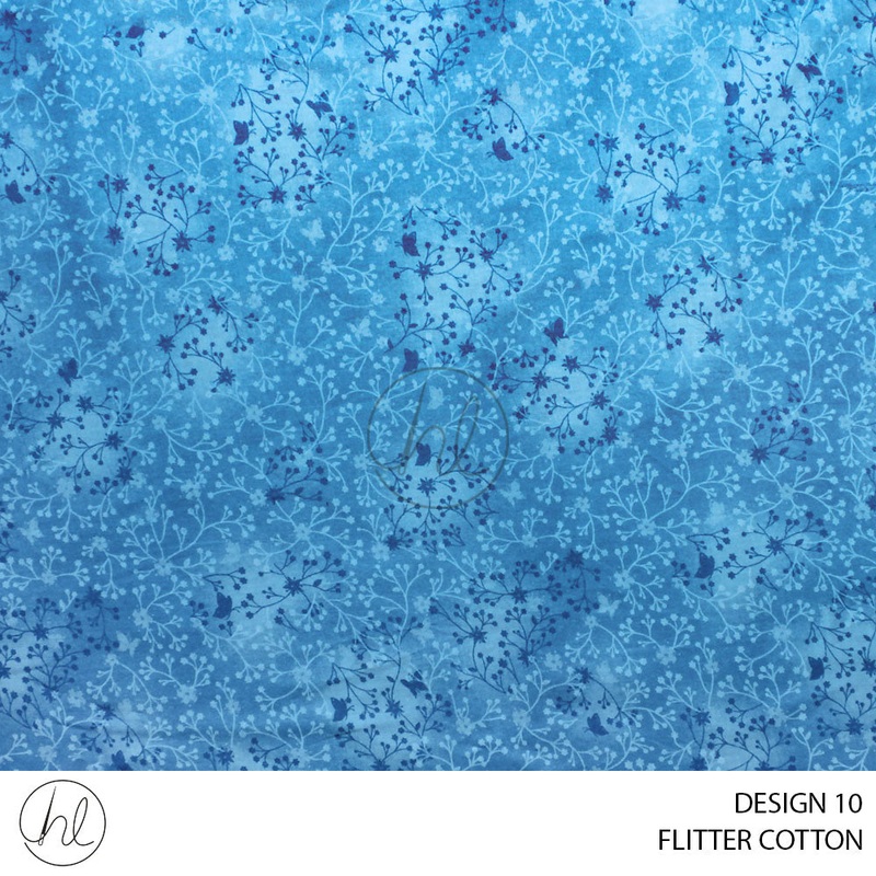 FLUTTER COTTON 781 SKY BLUE 150CM PER M