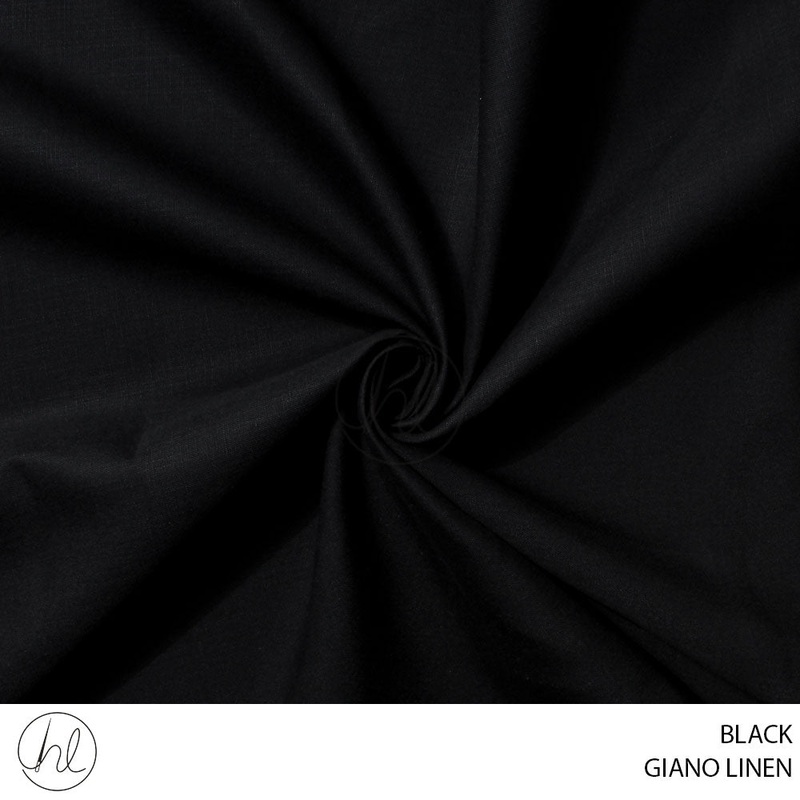 GIANO LINEN 275 BLACK 150CM PER M