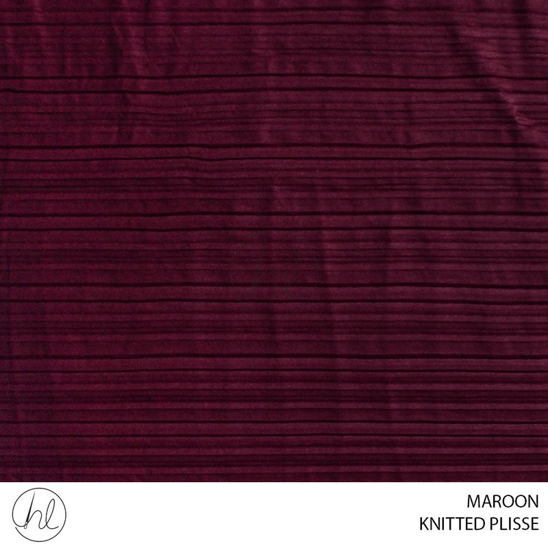 Knitted plisse 51 maroon 150cm per m