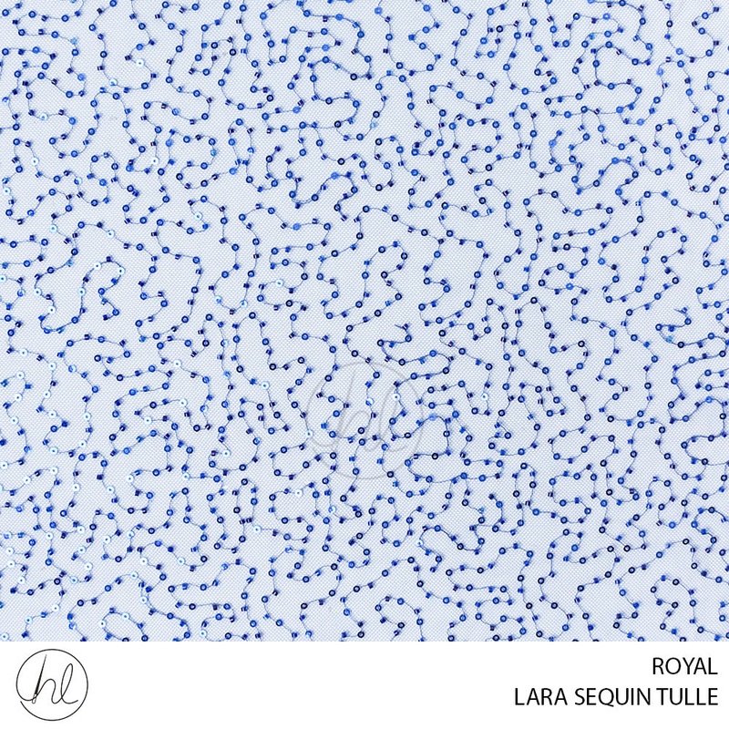 LARA SEQUIN TULLE 781 ROYAL 130CM PER M