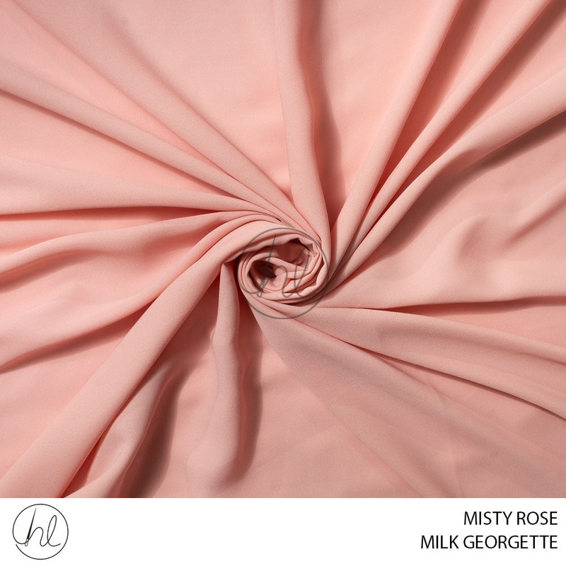 MILK GEORGETTE 781 MISTY ROSE 150CM PER M