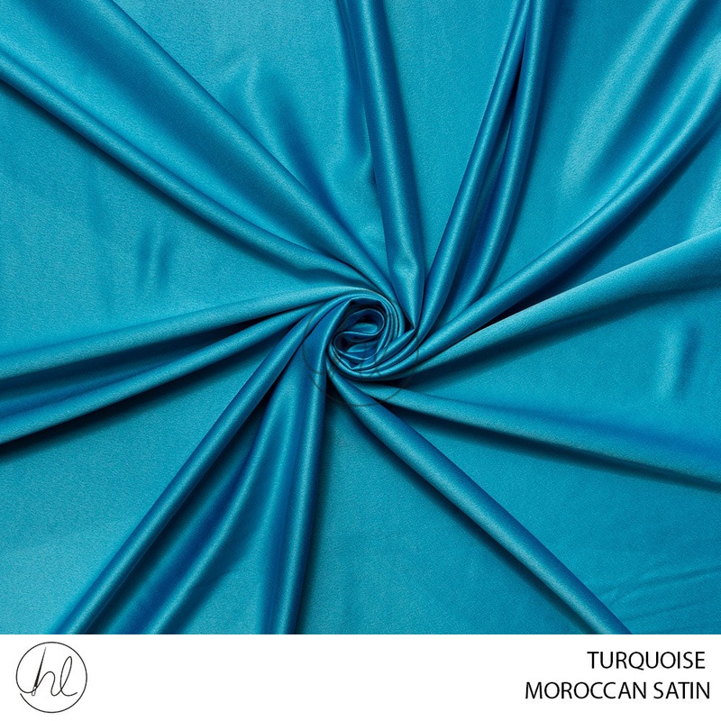 MOROCCAN SATIN 51 TURQUOISE 150CM PER M