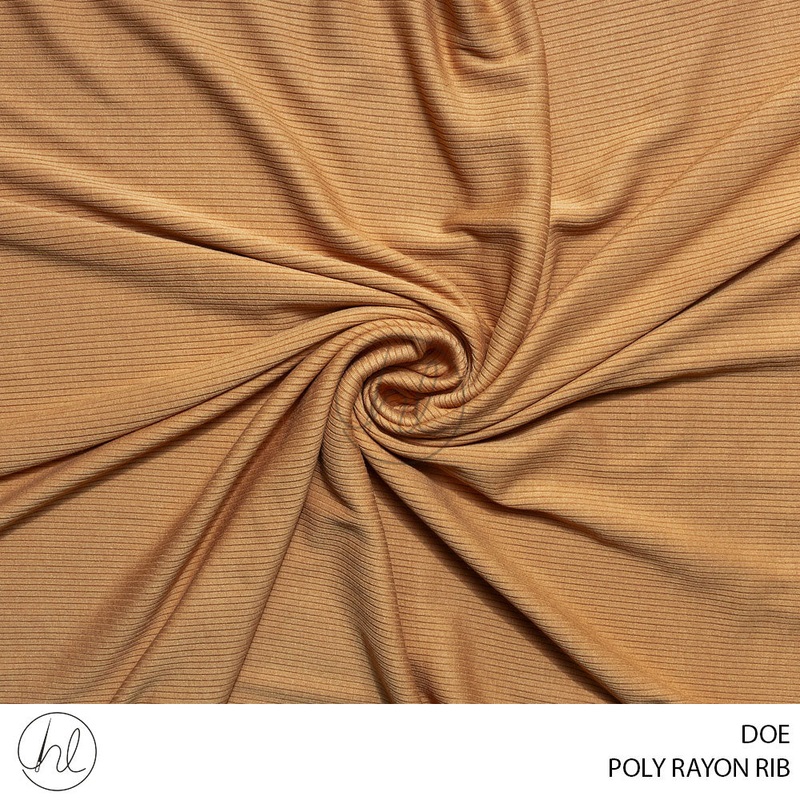 POLY RAYON RIB 51 DOE 150CM PER M