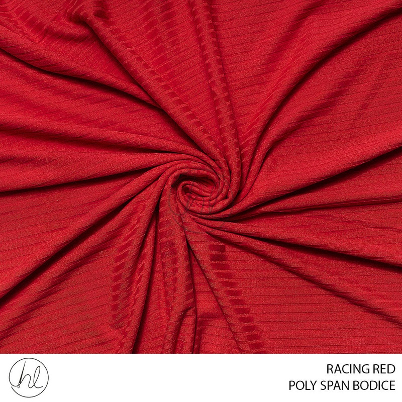 POLY SPAN BODICE 51 RACING RED 150CM PER M