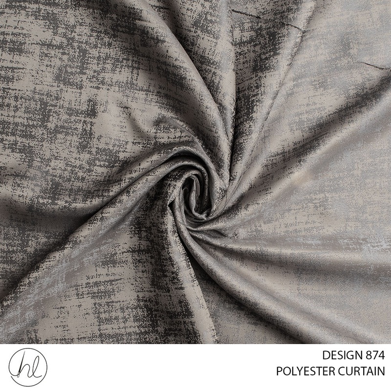 POLYESTER CURTAIN 280CM  BEIGE/GREY ROLL ROLL 001