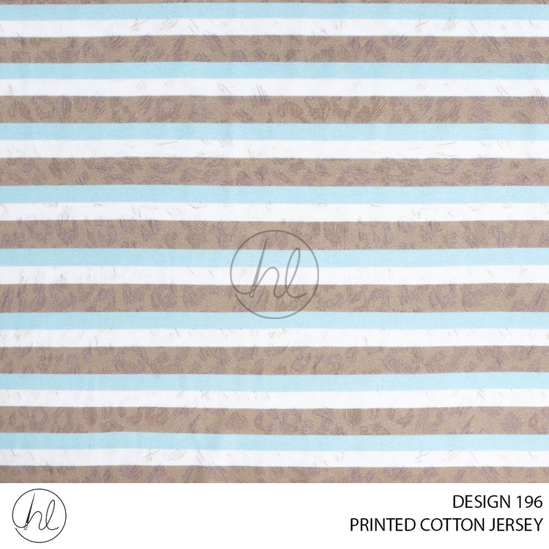 PRINTED COTTON JERSEY 51 BEIGE 150CM PER M