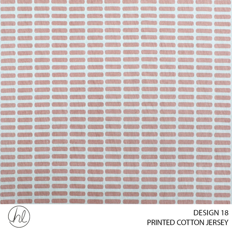 PRINTED COTTON JERSEY DESIGN 18 150CM WIDE PER M51