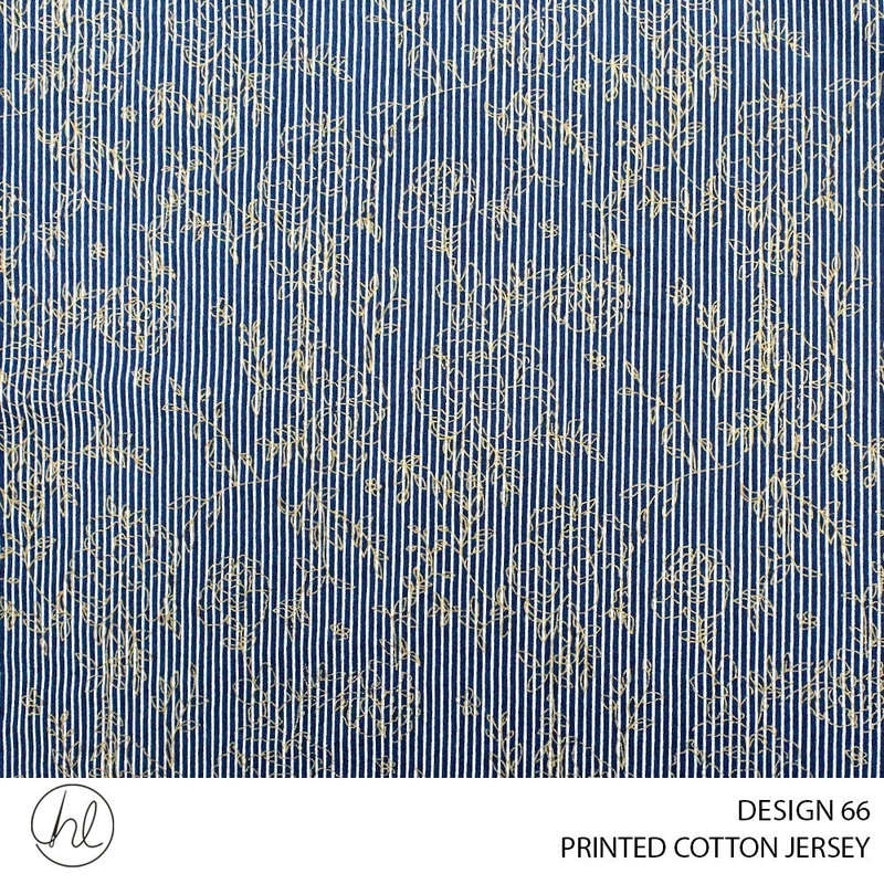 PRINTED COTTON JERSEY DESIGN 66 150CM WIDE PER M51