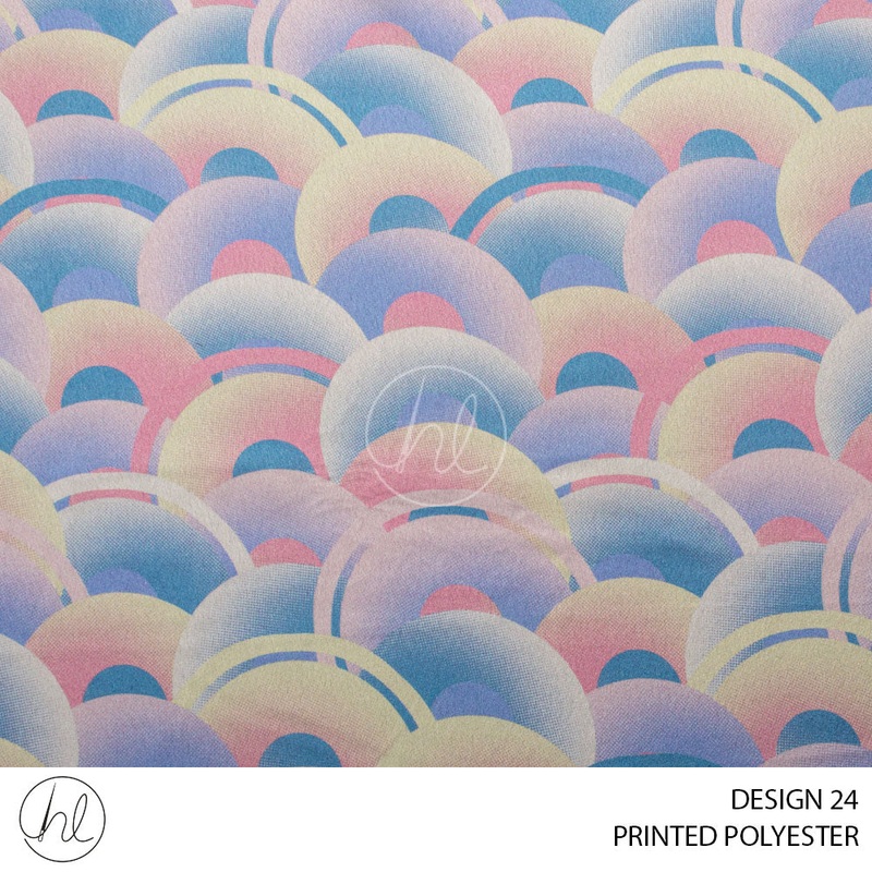 PRINTED POLYESTER SAXO PER M MULTIDESIGN 24 150CM WIDE