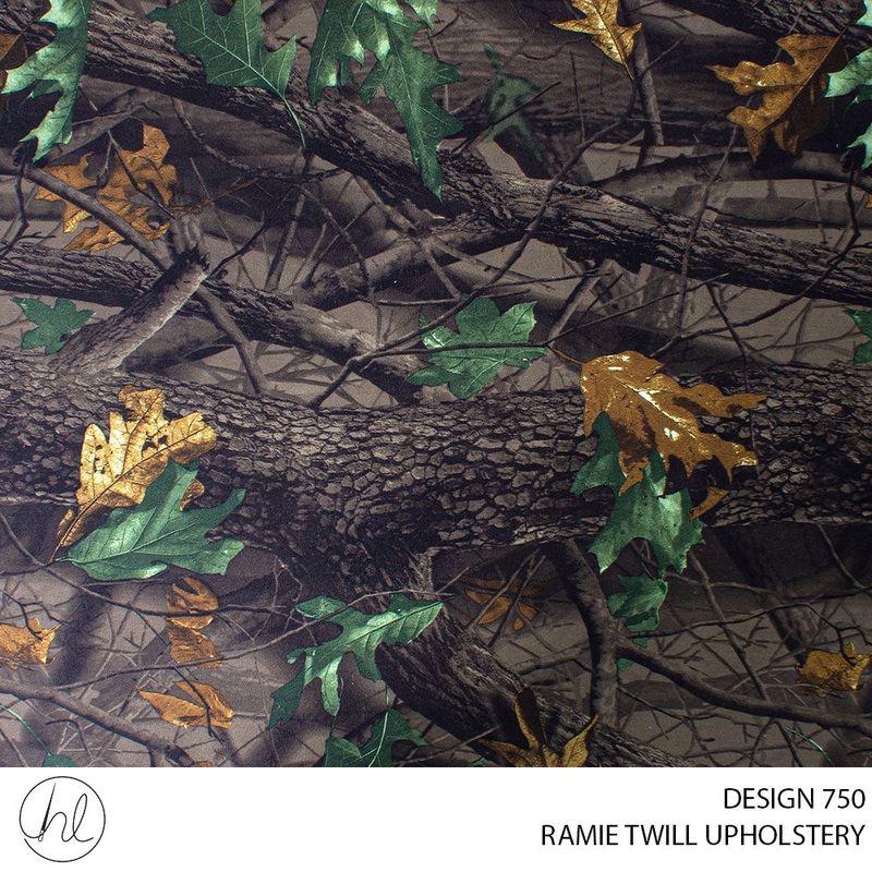 Ramie Twill Prt New York Dark Green