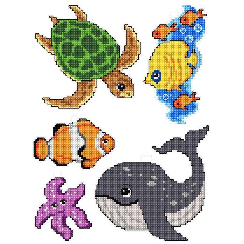 "Sea Dwellers" 101CS Counted Cross-Stitch Kit