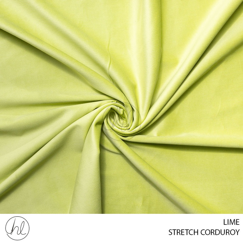 STRETCH CORDUROY 51 LIME 150CM PER M