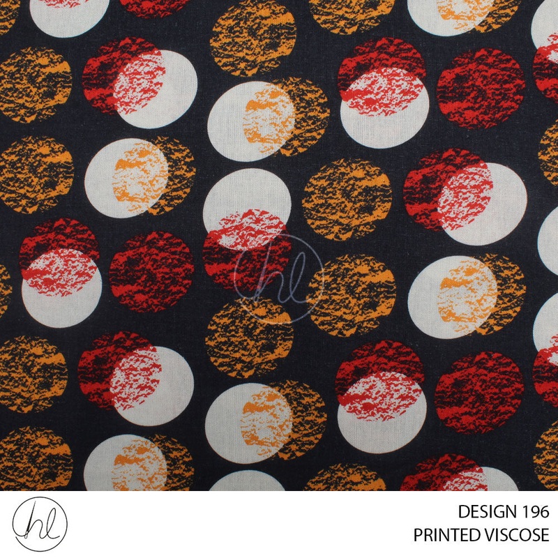 VISCOSE LINEN 51 PER M DESIGN 197 NAVY 150CM WIDE