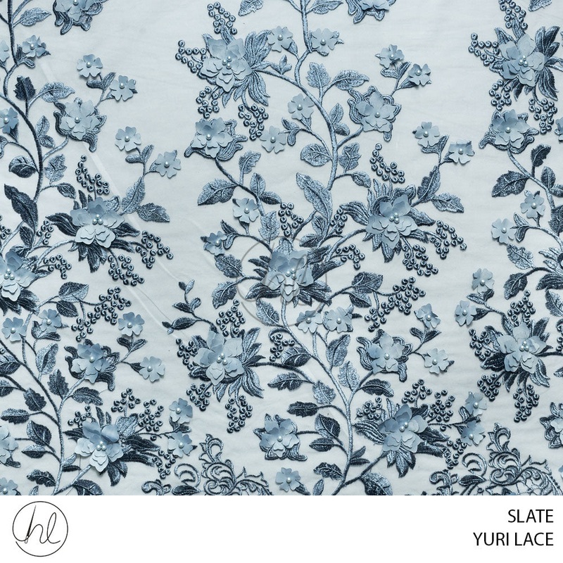 Yuri Lace 53 Slate 120cm Per M
