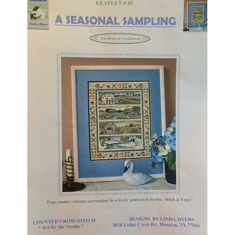 A Seasonal Sampling Counted Cross Stitch Pattern #45 by Linda Myers