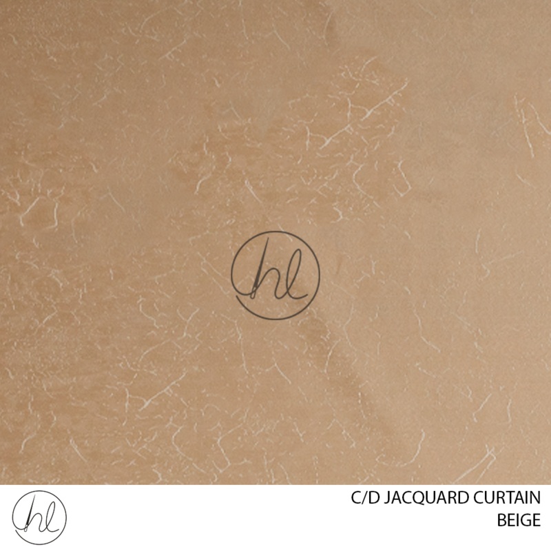 C/D Jacquard Curtain D1 CP 300cm Beige
