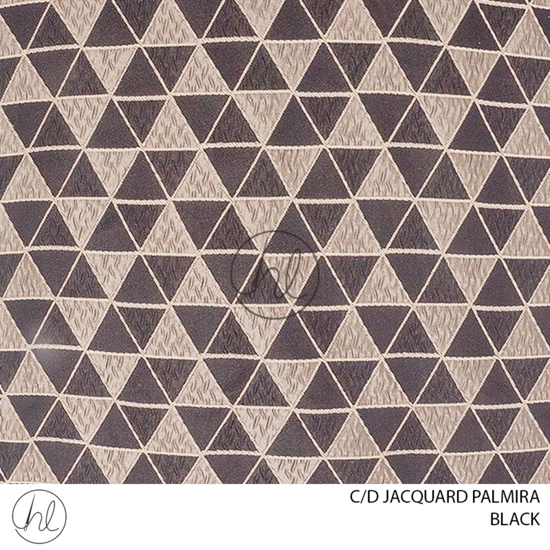 C/D Jacquard Palmira 992 CP280cm Black