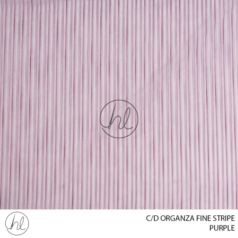 C/D Organza Fine Stripe