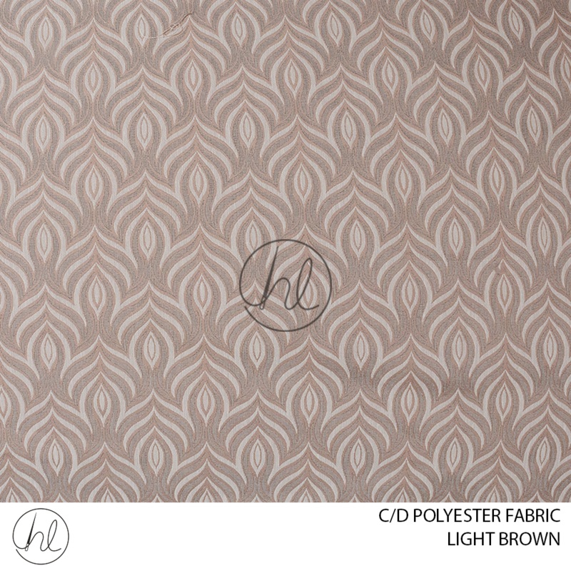 C/D Polyester Fabric F4229 CP 280cm Light Brown