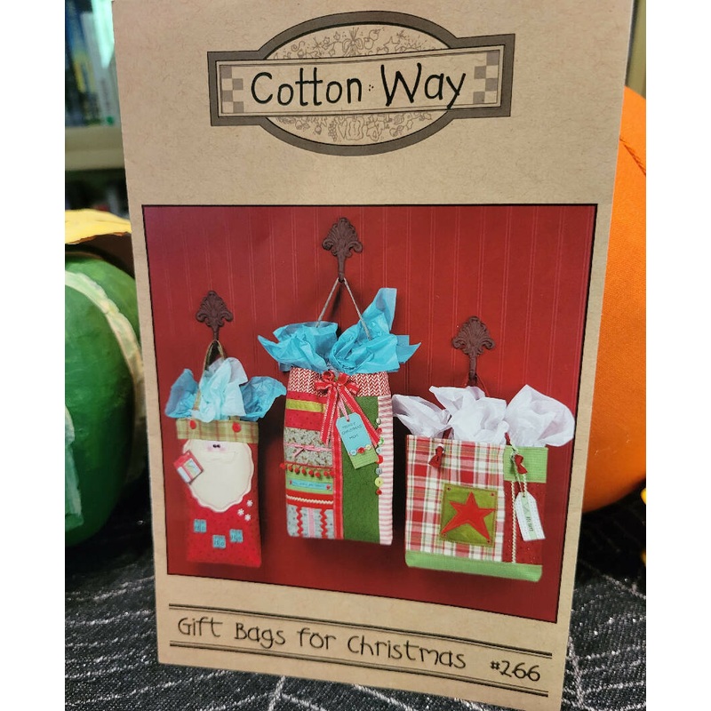 Cotton Way Gift Bags pattern for Christmas #266