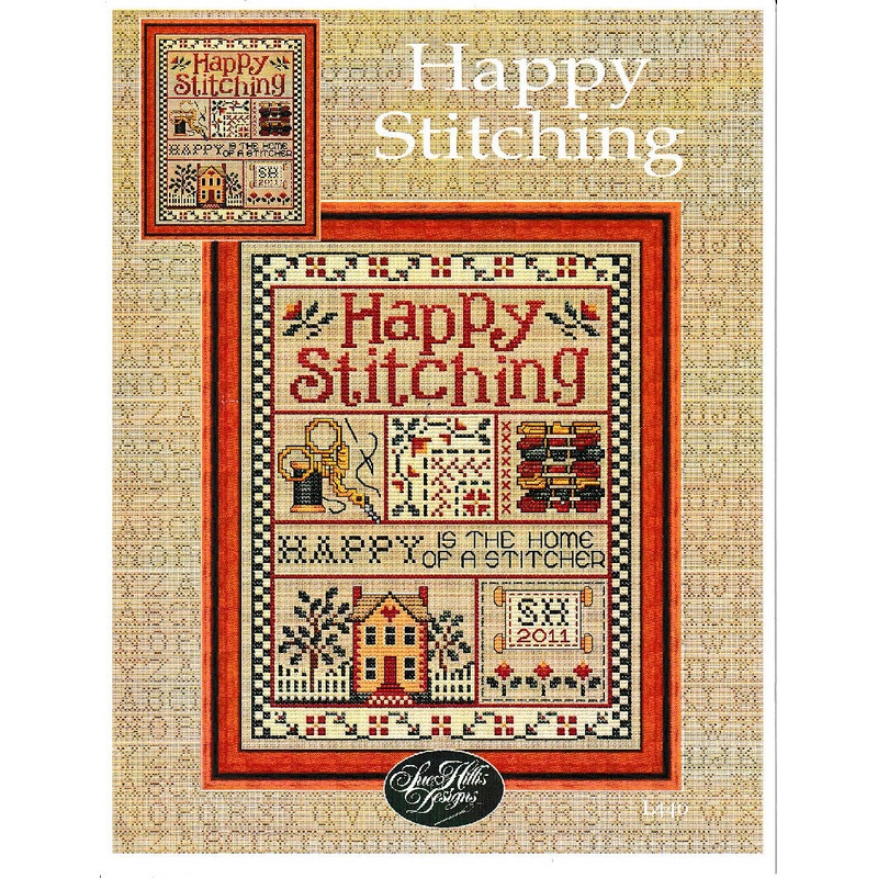 Counted Cross Stitch Pattern Happy Stitching #L440 by Sue Hillis Designs