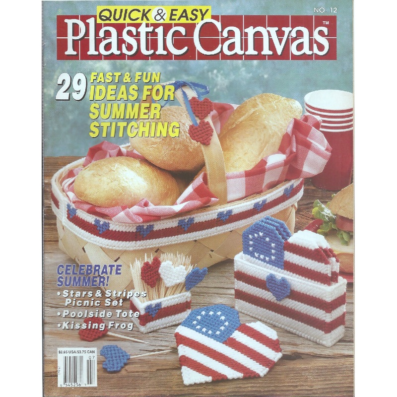 Quick & Easy Plastic Canvas Magazine, Number 12, June/July 1991, 29 Projects
