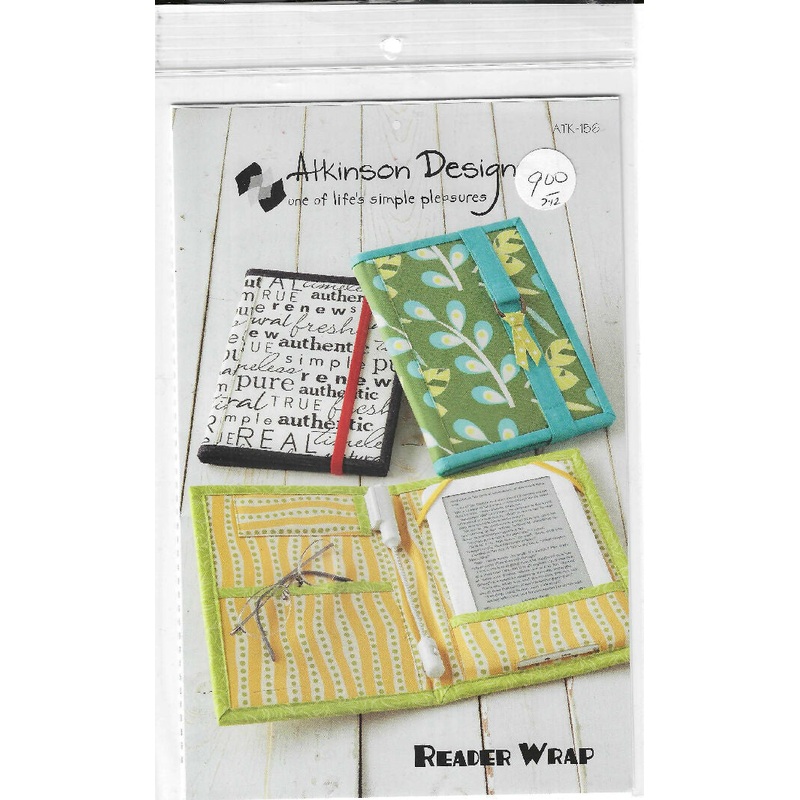 Reader Wrap by Alkinson Design - Pattern uses 3 fat quarters