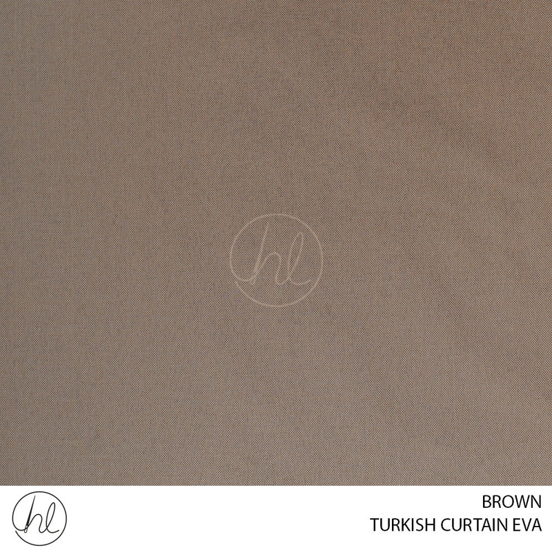 TURKISH CURTAIN EVA 50409 BROWN 280CM WIDE PER M