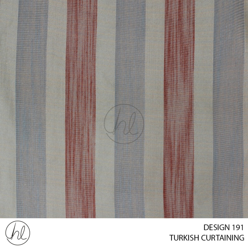 TURKISH CURTAINING DESIGN 191 280CM PER M RUST