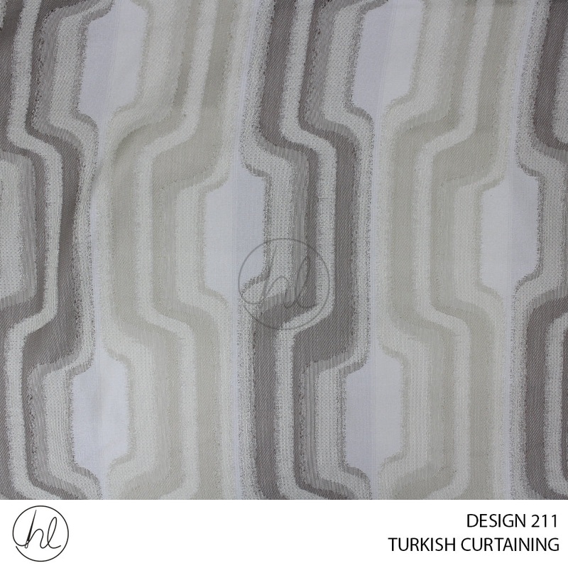TURKISH CURTAINING DESIGN 211 280CM PER M CREAM