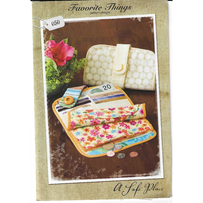 Wallet/Pouch with Velcro Closure pattern by Favorite Things - uncut pattern