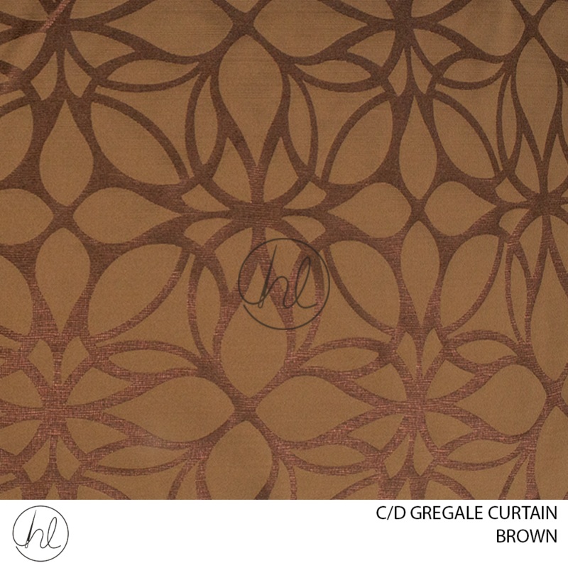 C/D Gregale Curtain 75-99 300cm Brown