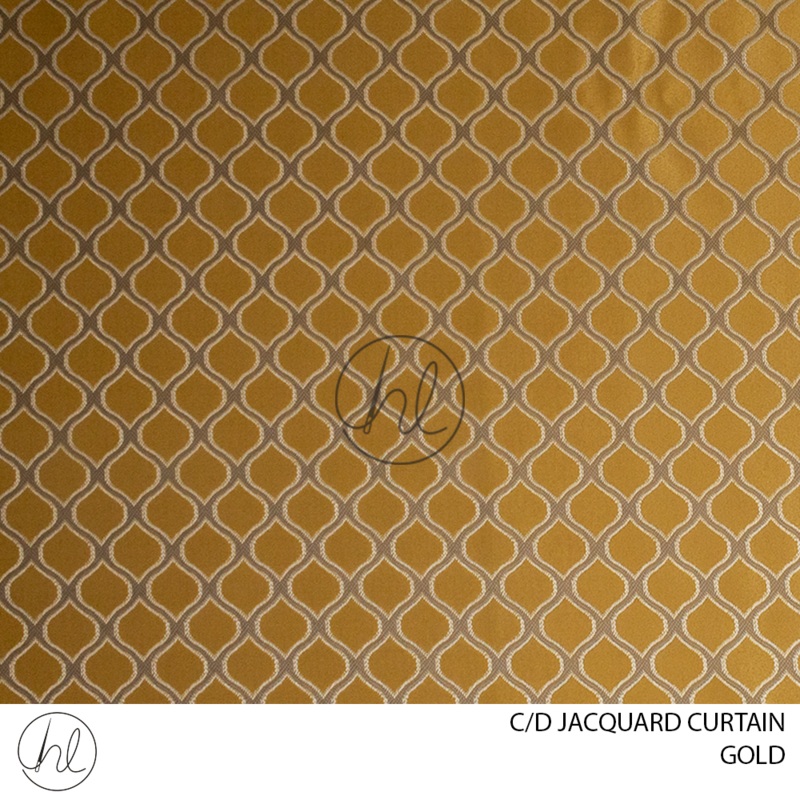 C/D Jacquard Curtain JF712 CP 280cm Gold